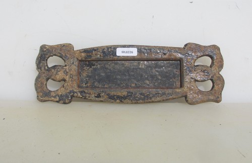 Antique iron letterbox letter - iron,