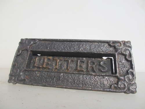 Victorian iron letterbox - victorian,