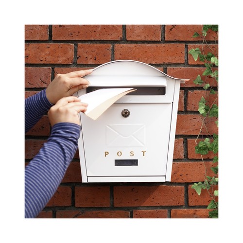 Post box wall mounted - post,
