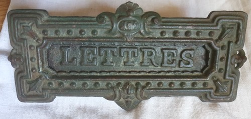 Antique french letter box - letter, door