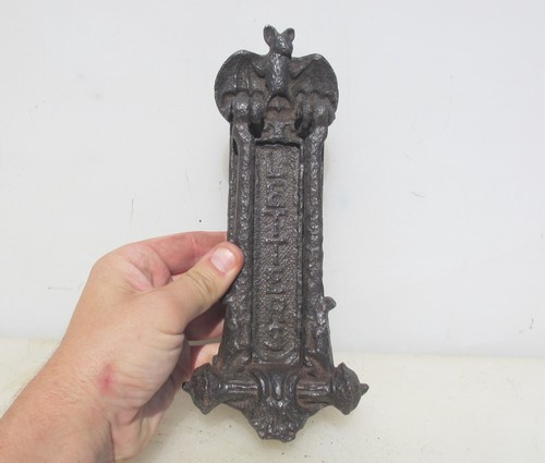 Victorian iron door letterbox - door,