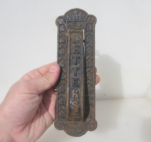 Victorian iron letterbox - victorian,