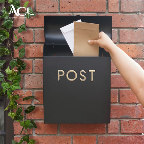 Black post box large letter - box,