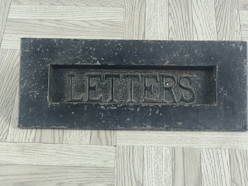 Victorian cast iron letters - victorian,
