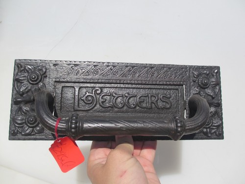 Huge victorian iron - iron, letterbox