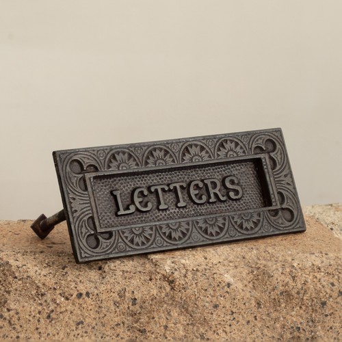 Small cast iron letterbox - small,