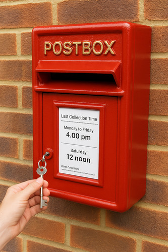 Contemporary letterbox red - contemporary,
