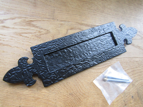 Rustic iron letter - , fleur