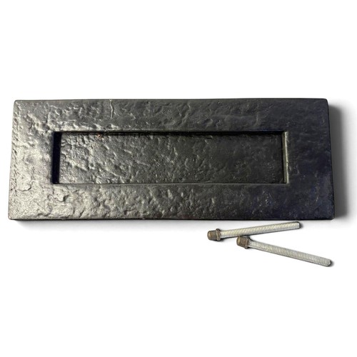 Cast iron letter box plate - box,