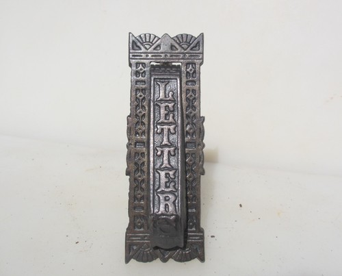 Victorian iron letterbox - victorian,