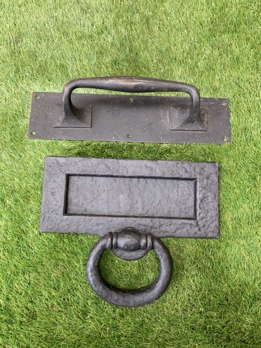 Vintage cast iron letter - cast,