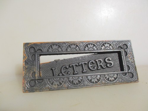 Antique iron letterbox - iron, letter
