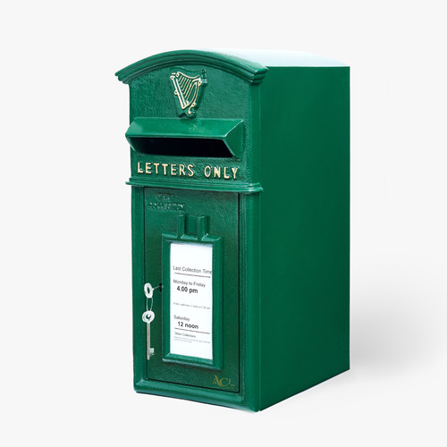 Post box wall mounted pillar - box,