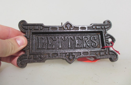 Victorian iron letterbox - victorian,